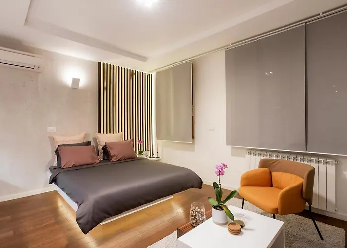 아파트 Leo Modern Urban Stay, Self Check-in, Free Garage *